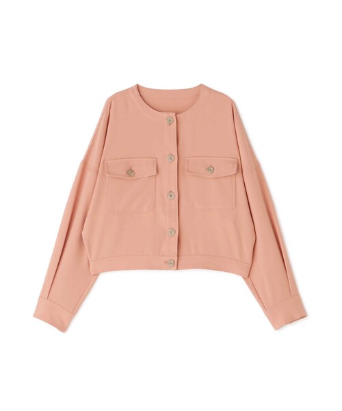NATURAL BEAUTY BASIC(ナチュラルビューティーベーシック)の「◇【Oggi5月号掲載】ノーカラークロップドジャケット(ノーカラージャケット・レディース・オフホワイト/オレンジ・MEDIUM/SMALL)」の14枚目の写真