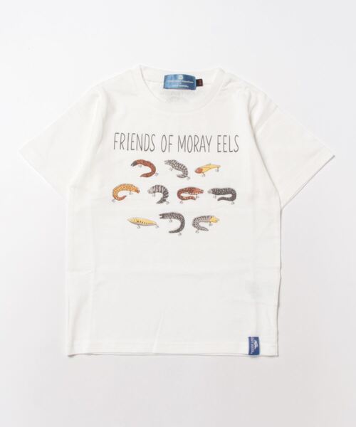 KRIFF MAYER Kid's Collection（クリフメイヤーキッズコレクション）の「竹島水族館コラボT（ウツボ）（Tシャツ/カットソー・キッズ・ラベンダー/オフホワイト/チャコール/サックスブルー・160/170/140/150/120/130）」の2枚目の写真