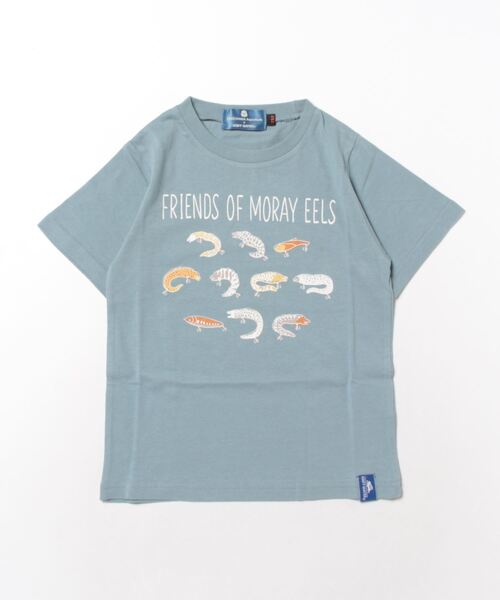 KRIFF MAYER Kid's Collection（クリフメイヤーキッズコレクション）の「竹島水族館コラボT（ウツボ）（Tシャツ/カットソー・キッズ・ラベンダー/オフホワイト/チャコール/サックスブルー・160/170/140/150/120/130）」の21枚目の写真