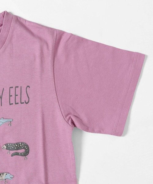 KRIFF MAYER Kid's Collection（クリフメイヤーキッズコレクション）の「竹島水族館コラボT（ウツボ）（Tシャツ/カットソー・キッズ・ラベンダー/オフホワイト/チャコール/サックスブルー・160/170/140/150/120/130）」の14枚目の写真