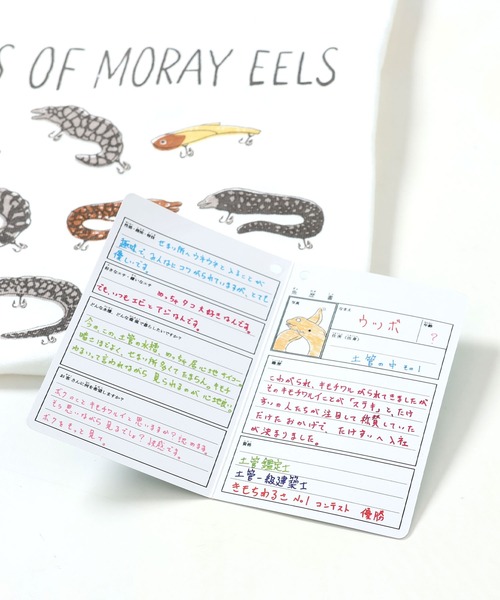 KRIFF MAYER Kid's Collection（クリフメイヤーキッズコレクション）の「竹島水族館コラボT（ウツボ）（Tシャツ/カットソー・キッズ・ラベンダー/オフホワイト/チャコール/サックスブルー・160/170/140/150/120/130）」の9枚目の写真