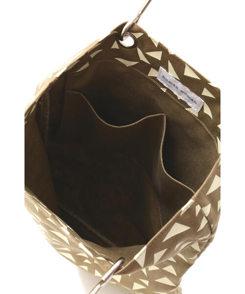 human woman（ヒューマンウーマン）の「◆カポックプリントバッグ（トートバッグ・レディース・イエロー/ホワイト・ﾌﾘ-）」の14枚目の写真