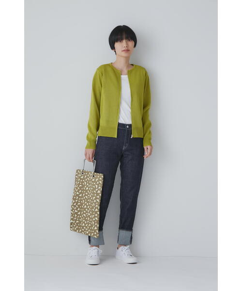 human woman（ヒューマンウーマン）の「◆カポックプリントバッグ（トートバッグ・レディース・イエロー/ホワイト・ﾌﾘ-）」の11枚目の写真