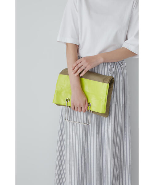 human woman（ヒューマンウーマン）の「◆カポックプリントバッグ（トートバッグ・レディース・イエロー/ホワイト・ﾌﾘ-）」の8枚目の写真