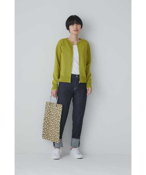 human woman（ヒューマンウーマン）の「◆カポックプリントバッグ（トートバッグ・レディース・イエロー/ホワイト・ﾌﾘ-）」の3枚目の写真