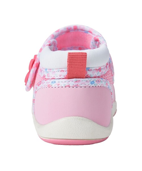 HOT BISCUITS（ホットビスケッツ）の「ワンストラップ風 ダブルラッセル セカンドベビーシューズ（サンダル・キッズ・ピンク/マルチ・15.5cm/14.5cm/14cm/15cm）」の5枚目の写真