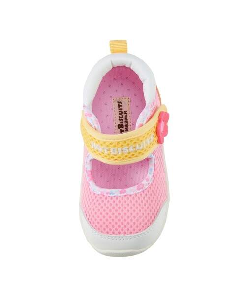 HOT BISCUITS（ホットビスケッツ）の「ワンストラップ風 ダブルラッセル セカンドベビーシューズ（サンダル・キッズ・ピンク/マルチ・15.5cm/14.5cm/14cm/15cm）」の13枚目の写真