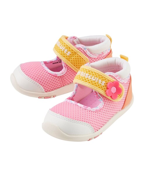 HOT BISCUITS（ホットビスケッツ）の「ワンストラップ風 ダブルラッセル セカンドベビーシューズ（サンダル・キッズ・ピンク/マルチ・15.5cm/14.5cm/14cm/15cm）」の19枚目の写真