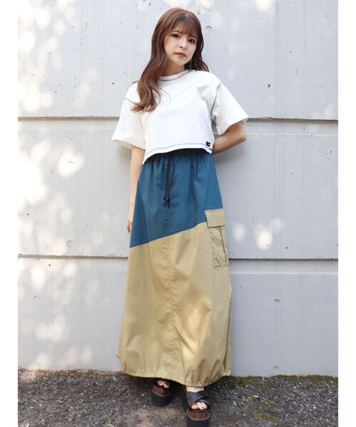 MURUA（ムルーア）の「オーガビッツショートステッチTシャツ（Tシャツ/カットソー・レディース・ホワイト/ブラック・FREE）」の14枚目の写真