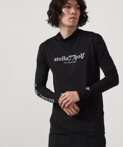 FUNALIVE（ファンアライブ）の「接触冷感ハイネックゴルフ長袖カットソー（Tシャツ/カットソー・メンズ・ブラック/ホワイト・S/M/XL/XXL/L）」の2枚目の写真