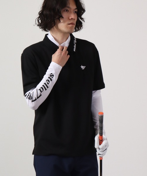 FUNALIVE（ファンアライブ）の「接触冷感ハイネックゴルフ長袖カットソー（Tシャツ/カットソー・メンズ・ブラック/ホワイト・S/M/XL/XXL/L）」の13枚目の写真
