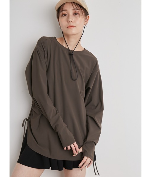 HELLY HANSEN(ヘリーハンセン)の「【emmi×HELLY HANSEN】W Water Rashguard Shirts ラッシュガード シャツ(Tシャツ/カットソー・レディース・ブラウン・FREE)」の7枚目の写真