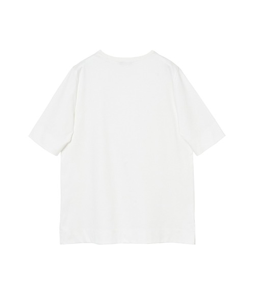 アナイ コットンスムース5分袖 プルオーバー Tシャツ カットソー 38 黒 ANAYI（アナイ）の「コットンスムース5分袖 プルオーバー（Tシャツ