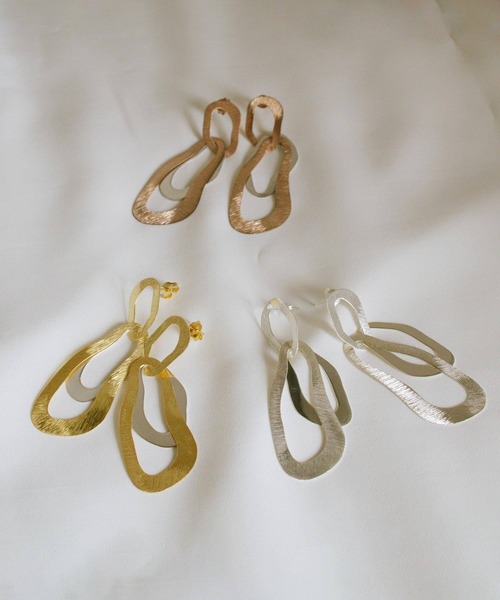 Ops.（オプス）の「ピアス大きめ ピアス 金属アレルギー対応 揺れるピアス シルバー925 ゴールド 【Kreo クレオ】（ピアス（両耳用）・レディース・シルバー/ピンクゴールド/イエローゴールド・ONE SIZE）」の16枚目の写真