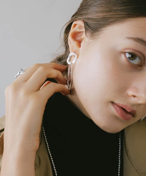 Ops.（オプス）の「ピアス大きめ ピアス 金属アレルギー対応 揺れるピアス シルバー925 ゴールド 【Kreo クレオ】（ピアス（両耳用）・レディース・シルバー/ピンクゴールド/イエローゴールド・ONE SIZE）」の17枚目の写真