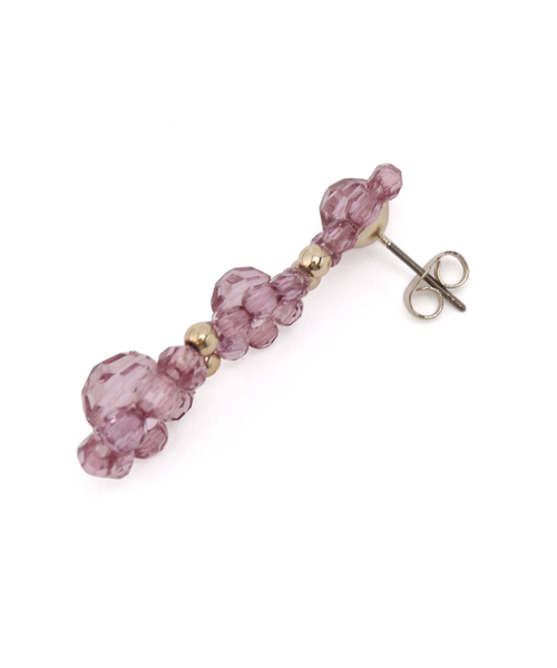 ROPE' PICNIC(ロペピクニック)の「カラービーズフラワーピアス(ピアス(両耳用)・レディース・ホワイト/パープル系その他/ブルー系その他4・FREE)」の11枚目の写真