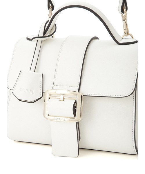 SNIDEL（スナイデル）の「スクエアバックルバッグ（ショルダーバッグ・レディース・ベージュ/サックスブルー/アイボリー・FREE）」の14枚目の写真