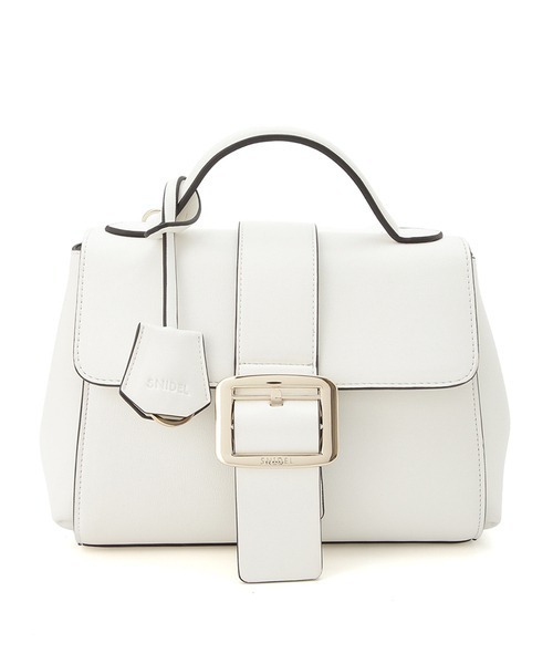 SNIDEL（スナイデル）の「スクエアバックルバッグ（ショルダーバッグ・レディース・ベージュ/サックスブルー/アイボリー・FREE）」の18枚目の写真