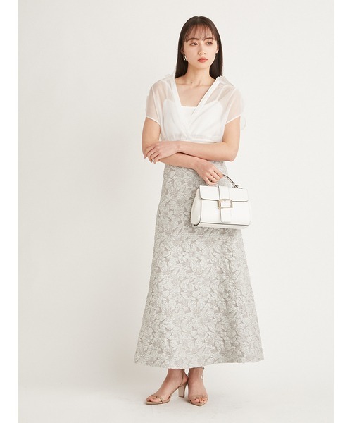 SNIDEL（スナイデル）の「スクエアバックルバッグ（ショルダーバッグ・レディース・ベージュ/サックスブルー/アイボリー・FREE）」の7枚目の写真