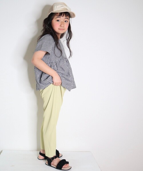 SHOO・LA・RUE(シューラルー)の「◆【110-140cm/親子リンク可能】フレンチリネンブレンド 後ろリボンブラウス(シャツ/ブラウス・キッズ・ホワイト/ブラック系1/パープル系・11/12/13/14)」の17枚目の写真