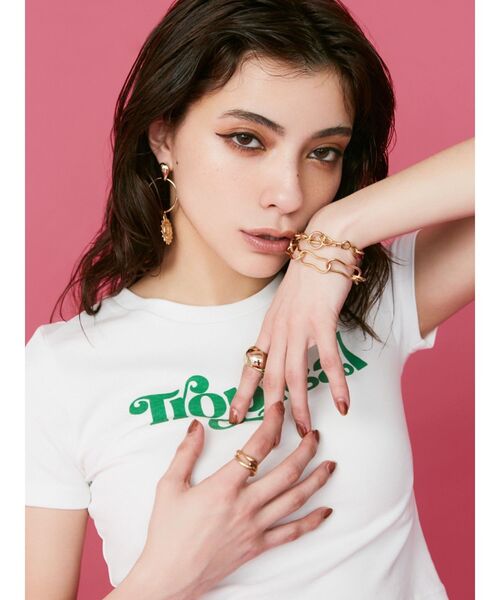 EVRIS（エヴリス）の「CONTRAST 2PCS リング（リング・レディース・シルバー/ゴールド・FREE）」の6枚目の写真