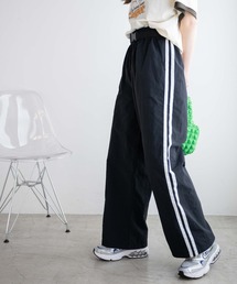 WEGO | WEGO/ベルト付ナイロントラックパンツ(スウェットパンツ)