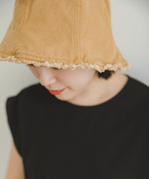 ITEMS URBANRESEARCH(アイテムズ アーバンリサーチ)の「フリンジチューリップHAT(ハット・レディース・アイボリー/その他1/キャメル/ブラック・-)」の1枚目の写真