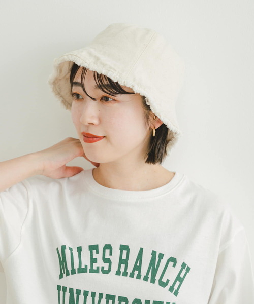 ITEMS URBANRESEARCH(アイテムズ アーバンリサーチ)の「フリンジチューリップHAT(ハット・レディース・アイボリー/その他1/キャメル/ブラック・-)」の2枚目の写真