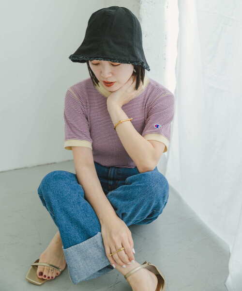 ITEMS URBANRESEARCH(アイテムズ アーバンリサーチ)の「フリンジチューリップHAT(ハット・レディース・アイボリー/その他1/キャメル/ブラック・-)」の3枚目の写真