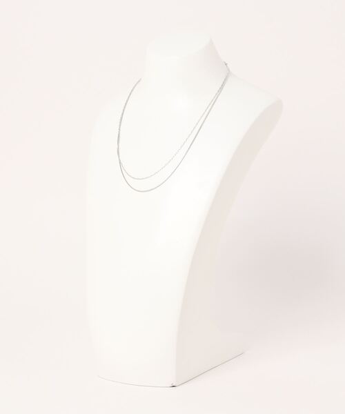mystic（ミスティック）の「[Eau]double chaine necklace（ネックレス・レディース・シルバー/ゴールド・ONE SIZE）」の3枚目の写真