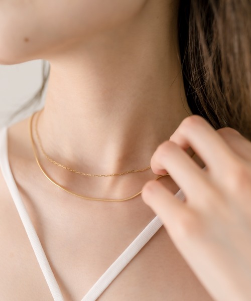 mystic（ミスティック）の「[Eau]double chaine necklace（ネックレス・レディース・シルバー/ゴールド・ONE SIZE）」の6枚目の写真