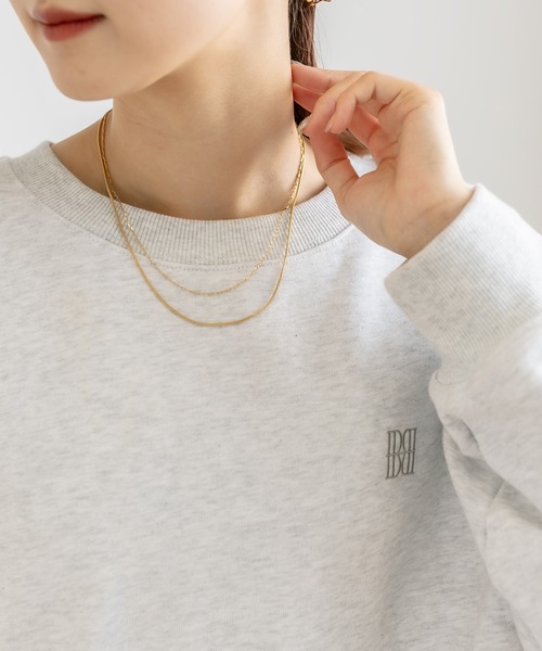 mystic（ミスティック）の「[Eau]double chaine necklace（ネックレス・レディース・シルバー/ゴールド・ONE SIZE）」の9枚目の写真