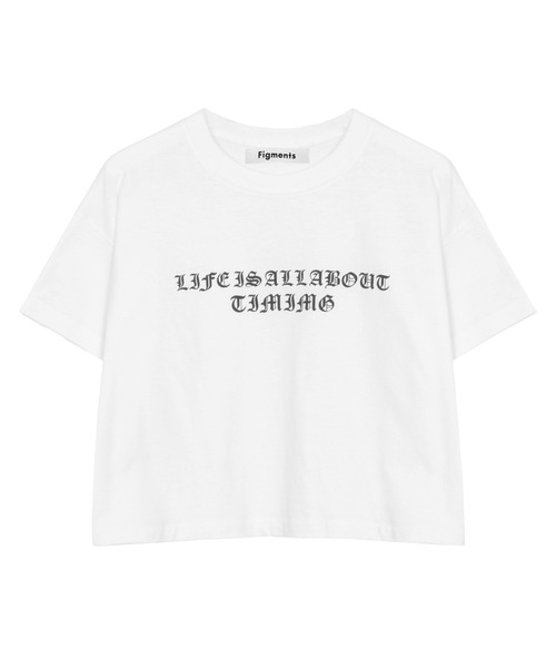 Figments（フィグメンツ）の「ゴシックロゴＴシャツ（Tシャツ/カットソー・レディース・ブラック/ホワイト・FREE）」の5枚目の写真