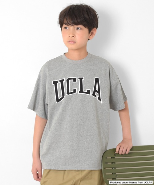 GLAZOS(グラソス)の「【UCLA】フロントカレッジロゴプリント半袖Tシャツ(Tシャツ/カットソー・キッズ・ブラック/グレー/ネイビー/ホワイト・140cm/150cm/160cm/170cm)」の4枚目の写真
