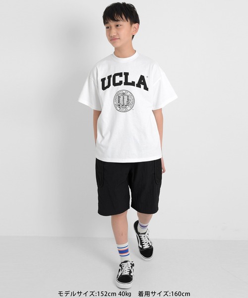 GLAZOS(グラソス)の「【UCLA】フロントカレッジロゴプリント半袖Tシャツ(Tシャツ/カットソー・キッズ・ブラック/グレー/ネイビー/ホワイト・140cm/150cm/160cm/170cm)」の12枚目の写真