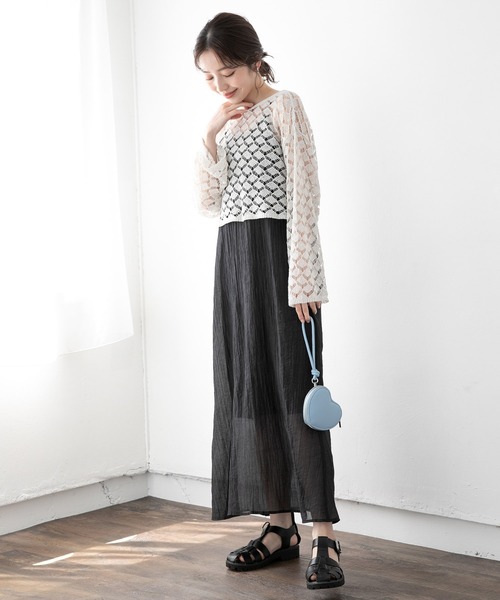 VIS(ビス)の「【6色展開】ハートポーチスマホショルダーバッグ(ショルダーバッグ・レディース・ダークラベンダー/レッド/ピンク/サックスブルー/ホワイト/ブラック・FREE)」の18枚目の写真