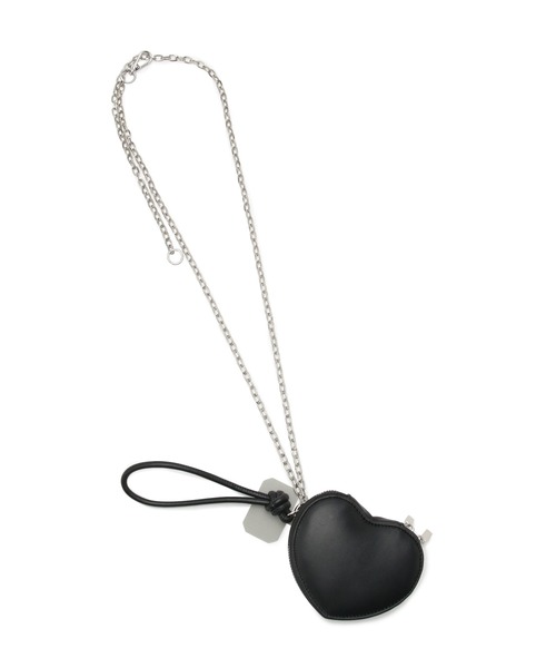 VIS(ビス)の「【6色展開】ハートポーチスマホショルダーバッグ(ショルダーバッグ・レディース・ダークラベンダー/レッド/ピンク/サックスブルー/ホワイト/ブラック・FREE)」の10枚目の写真