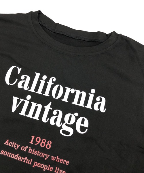 SHEENA(シーナ)の「californiaロゴノースリーブトップス(Tシャツ/カットソー・レディース・ホワイト/テラコッタ/ブラック・M)」の4枚目の写真