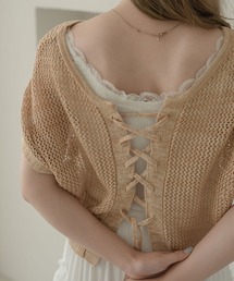 2WAYレースアップメッシュトップス/【WEB/EC限定商品】