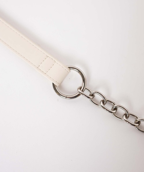 WEGO（ウィゴー）の「WEGO/スタッズギャザーショルダー（ショルダーバッグ・レディース・アイボリー/ブラック・FREE）」の12枚目の写真