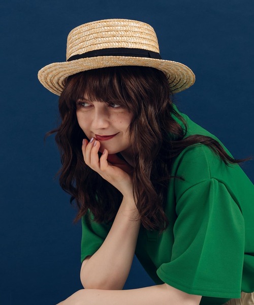 MUHET（ミュエータ）の「カンカン帽（ハット・レディース・ナチュラル・FREE）」の8枚目の写真