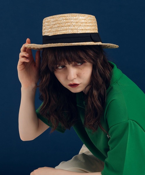 MUHET（ミュエータ）の「カンカン帽（ハット・レディース・ナチュラル・FREE）」の15枚目の写真