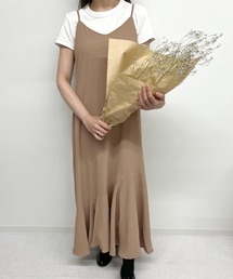 Flowering Korea（フラワーリングコリア）の「きれいめVネックキャミワンピース（ワンピース）」