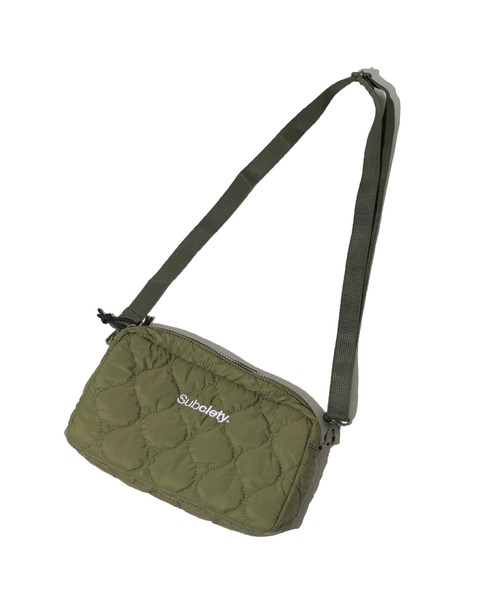 Subciety（サブサエティ）の「QUILTED BODY BAG（ボディバッグ/ウエストポーチ・メンズ・ブラック系その他/ブラック/オリーブ・FREE）」の9枚目の写真