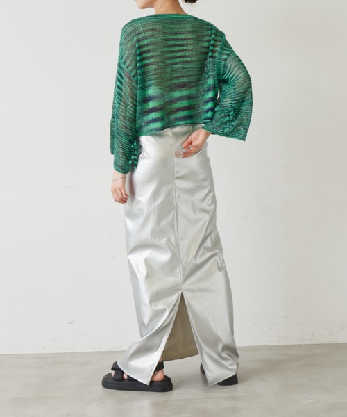 Solace(ソレイス)の「メタリックタイトスカート(スカート・レディース・シルバー・SMALL/MEDIUM)」の11枚目の写真