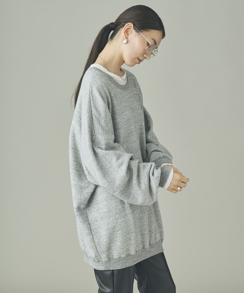 Curensology(カレンソロジー)の「Curensology(カレンソロジー)/<&RC>フレンチテリービッグトレーナー(スウェット・レディース・チャコールグレー/パープル/ブラック/ホワイト系その他/ブラウン/グレー/ネイビー/グリーン/ホワイト・FREE)」の16枚目の写真