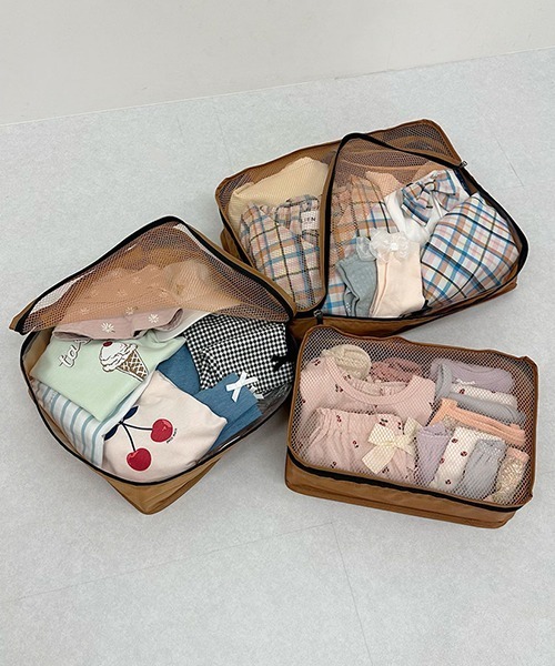 WEB限定】【プティプラ】トラベルポーチセット【ディープピンク