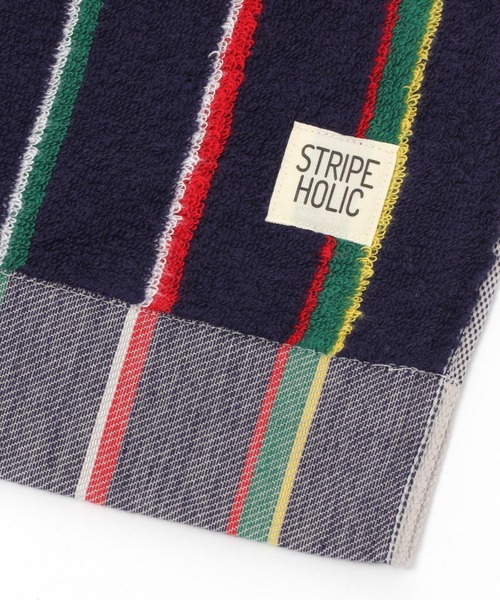 BAYFLOW（ベイフロー）の「[今治タオルブランド認定]ストライプフェイスタオル35×80cm（タオル・レディース・ピンク/イエロー/ネイビー/ブルー/ベージュ・0）」の8枚目の写真