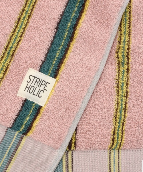 BAYFLOW（ベイフロー）の「[今治タオルブランド認定]ストライプフェイスタオル35×80cm（タオル・レディース・ピンク/イエロー/ネイビー/ブルー/ベージュ・0）」の11枚目の写真