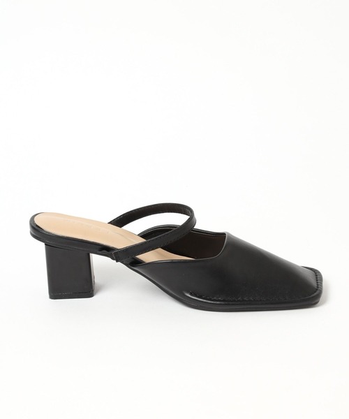 LEPSIM（レプシィム）の「ストラップスクエアミュール　961049（パンプス・レディース・オフホワイト/ブラック・MEDIUM/LARGE）」の20枚目の写真
